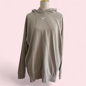 Nike Oversized Tan/Khaki Hoodie Size L